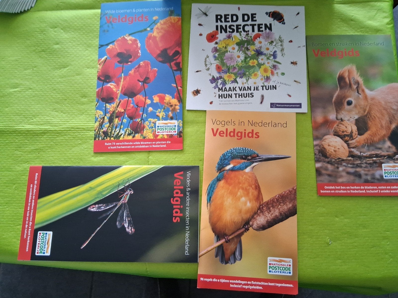Natuurboeken en veldgidsen Nederland - Complete set, Ophalen of Verzenden, Zo goed als nieuw, Natuur algemeen, Nationale Postcode Loterij