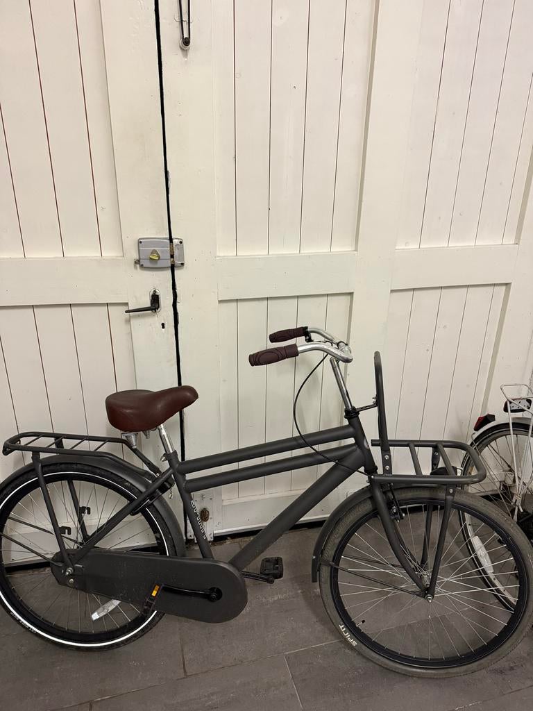 Stevige Spirit transportfiets met voordrager, Fietsen en Brommers, Fietsen | Dames | Damesfietsen, Velgrem, Ophalen, Overige merken