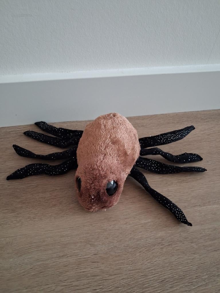 Knuffel spin Lumo Stars Spi grote ogen bruin zwart L1130, Kinderen en Baby's, Speelgoed | Knuffels en Pluche, Ophalen of Verzenden