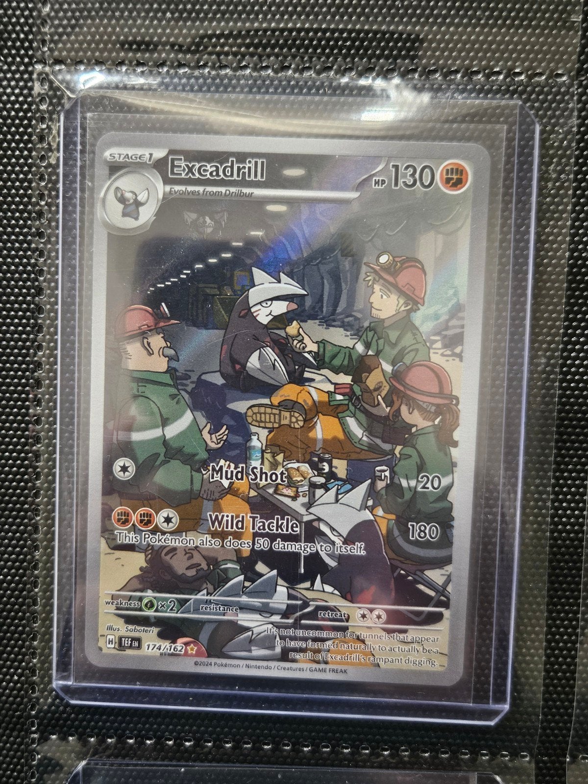 Pokemon Excadrill 174/162 Temporal Forces, Ophalen of Verzenden, Zo goed als nieuw, Losse kaart, Foil