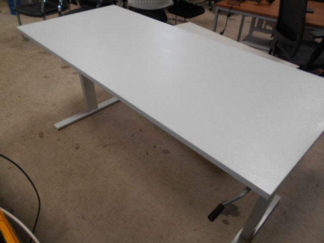 witte slinger bureaus 180 x 80 cm, Ophalen, Overige typen, 180 cm, Spaanplaat of MDF