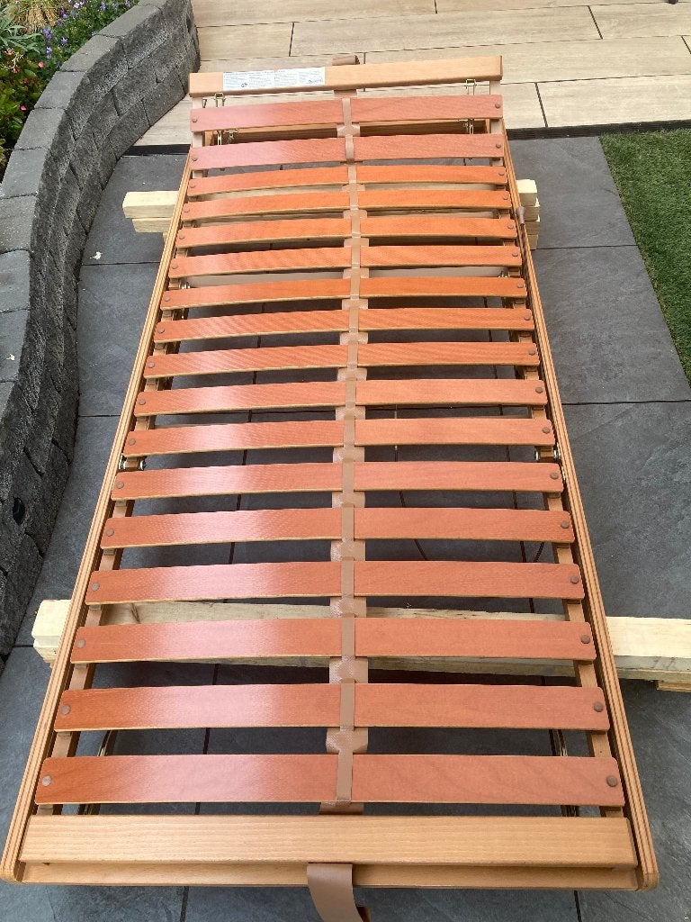lattenbodem, Huis en Inrichting, Slaapkamer | Matrassen en Bedbodems, Ophalen, Gebruikt, 90 cm, Eenpersoons