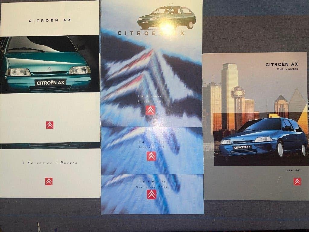 3x Citroën AX brochures folders Frankrijk CH 1995 1996 1997, Ophalen of Verzenden, Zo goed als nieuw, Citroën