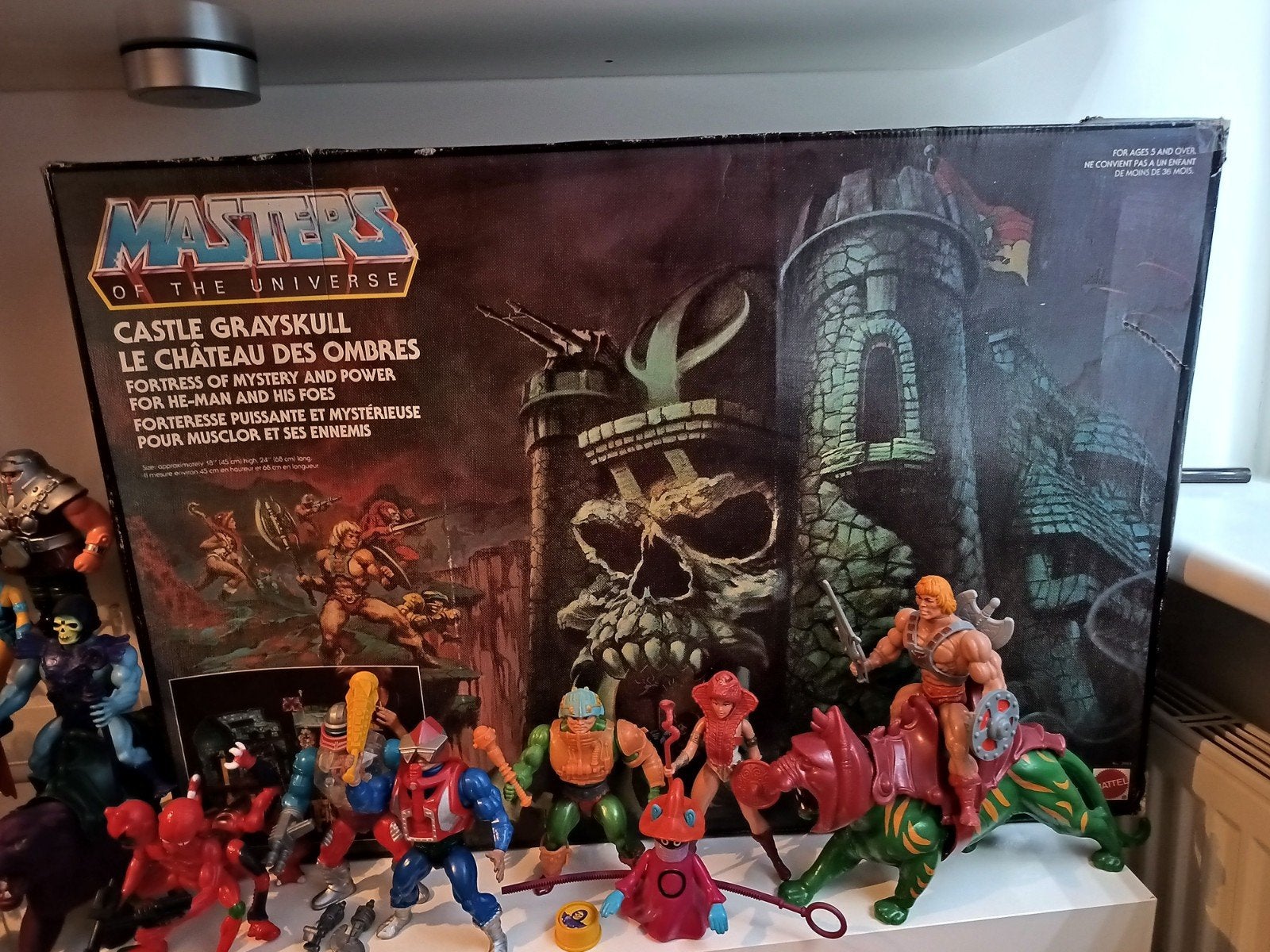 Vintage He-Man Castle Greyskull compleet in doos, Ophalen of Verzenden, Zo goed als nieuw
