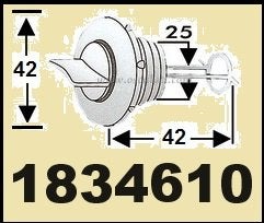 1834610 Lensstop nylon met afdichtring Ø 25 mm. € 2,75, Watersport en Boten, Ophalen of Verzenden, Nieuw, Overige typen