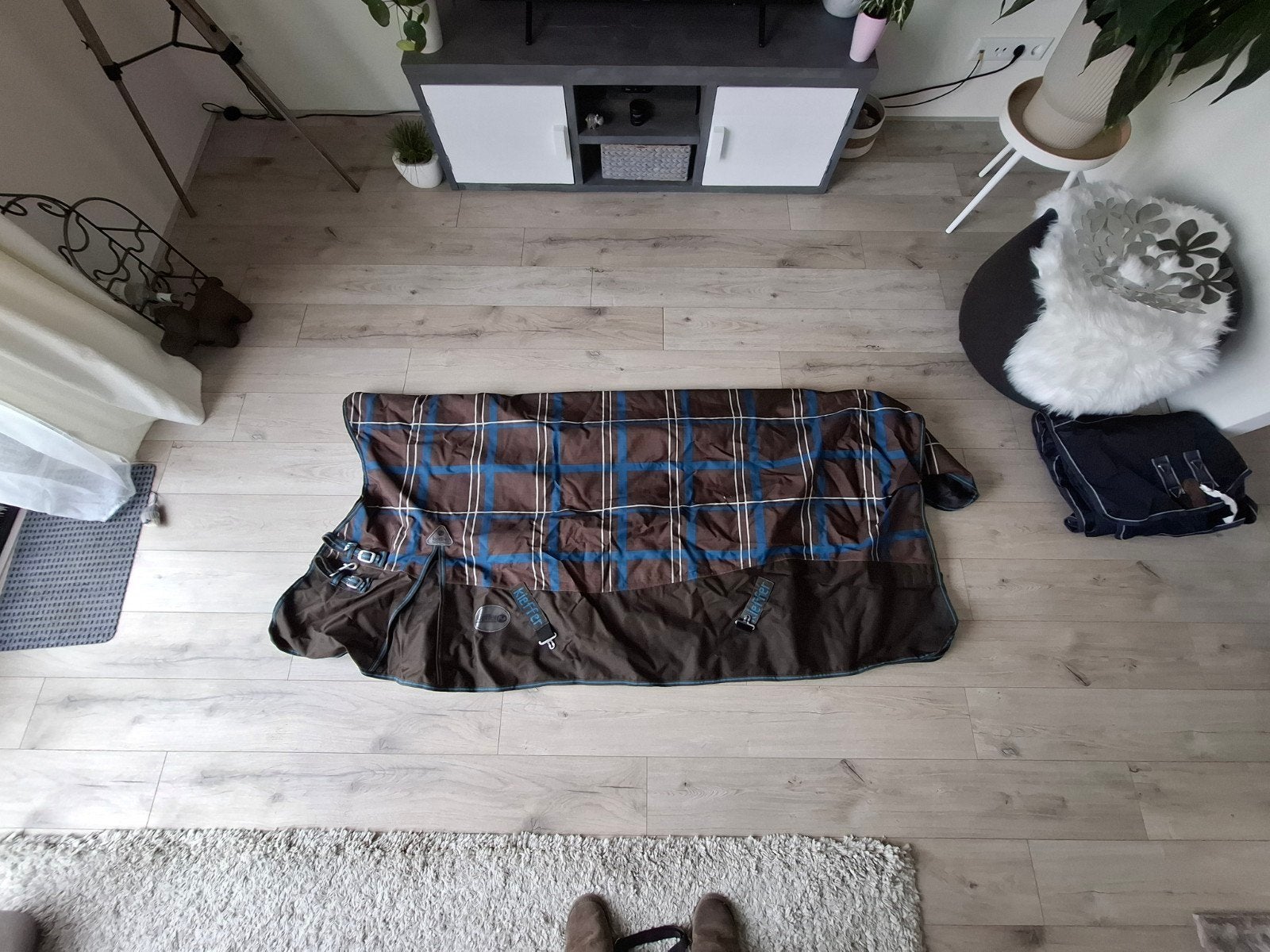 Kieffer deken met halve hals maat 205, Dieren en Toebehoren, Meerkleurig, 100 g, Overige merken, Ophalen of Verzenden