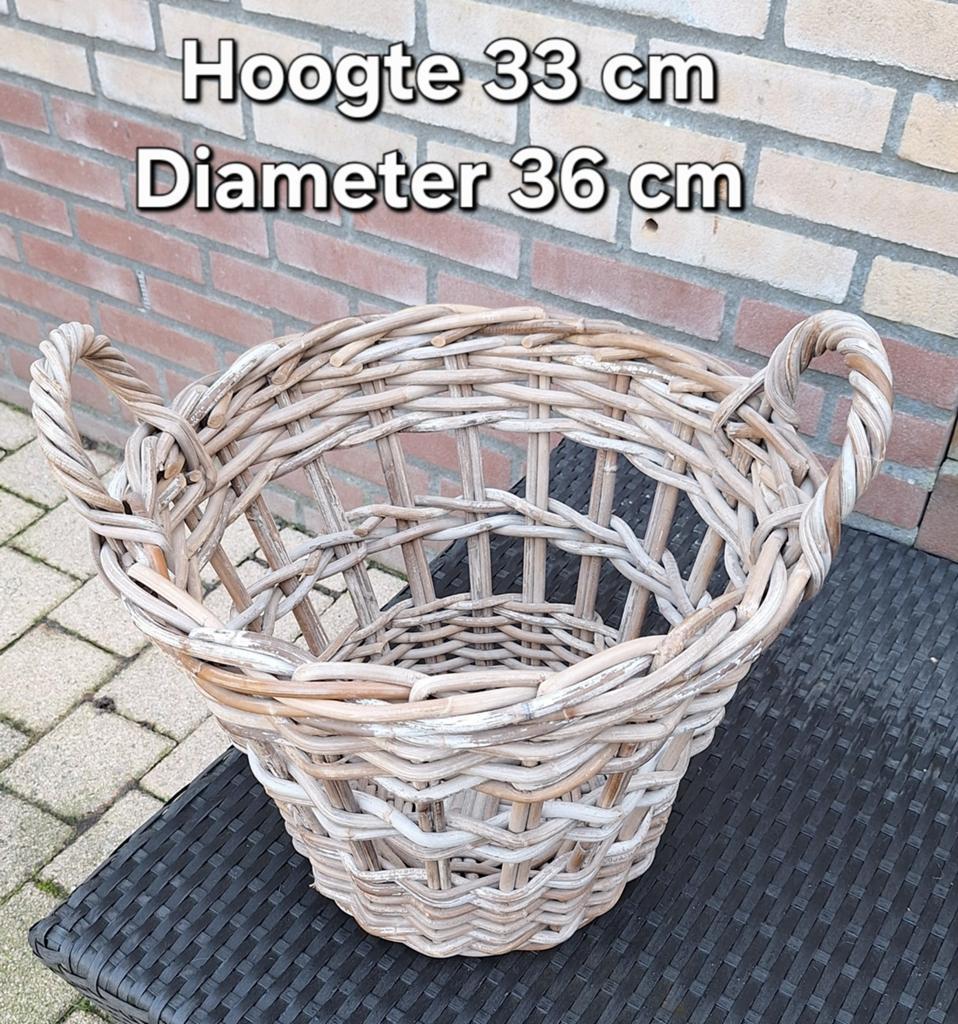 Grote mand, Huis en Inrichting, Woonaccessoires | Schalen en Manden, Ophalen, Nieuw, Rond, Mand
