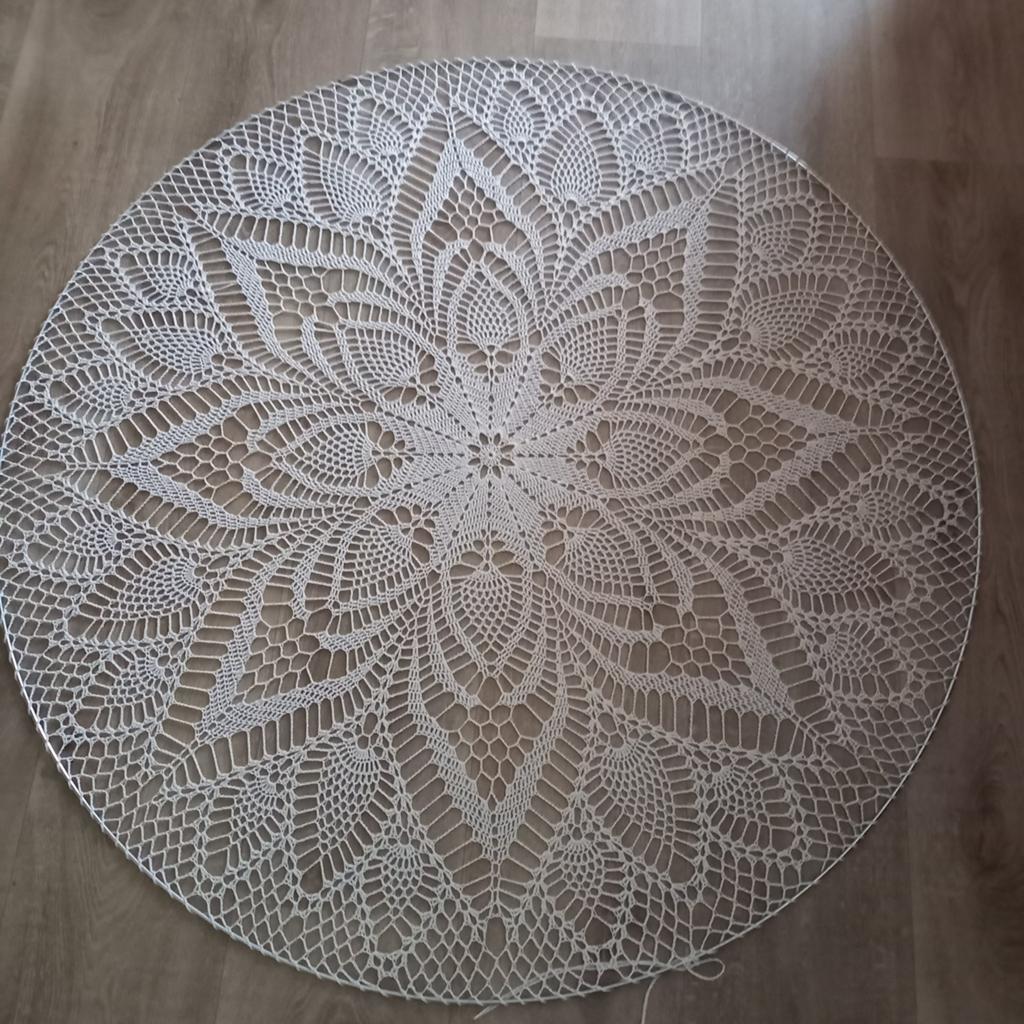 Mandala 'Meu Mundo' in ring - 100cm, Ophalen, Boho, Nieuw, Wit