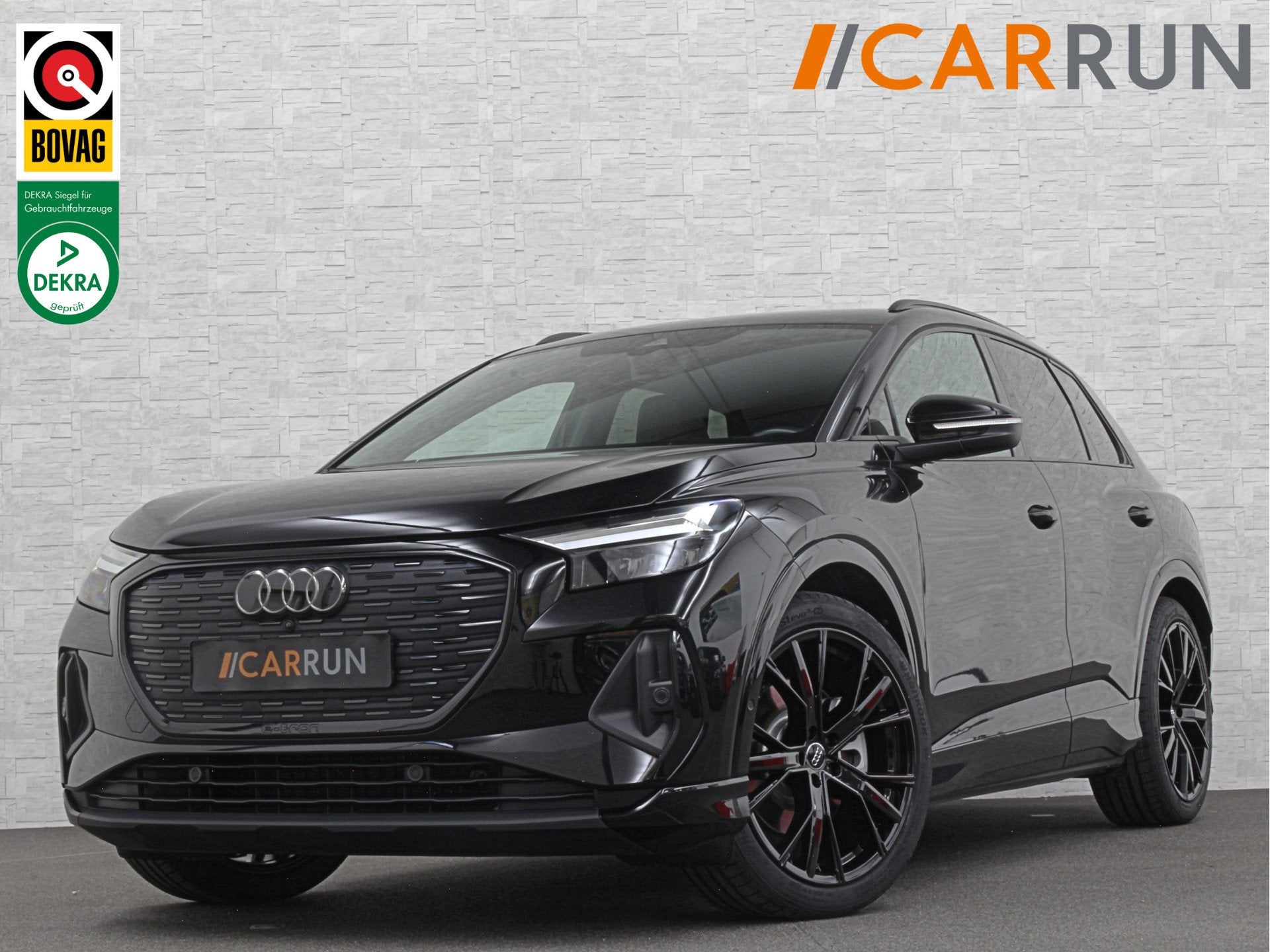Audi Q4 e-tron 40 S-Line 77 kWh 204PK | Sportstoelen | Warmt, Auto's, Achterwielaandrijving, Gebruikt, Zwart, Q4 e-tron