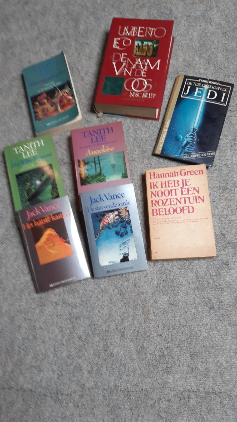 Diverse Fantasy & Sciencefiction Boeken samen 5 euro, Ophalen of Verzenden, Gelezen, Diverse auteurs (o.a. Tanith Lee, Jack Vance, Umberto Eco)