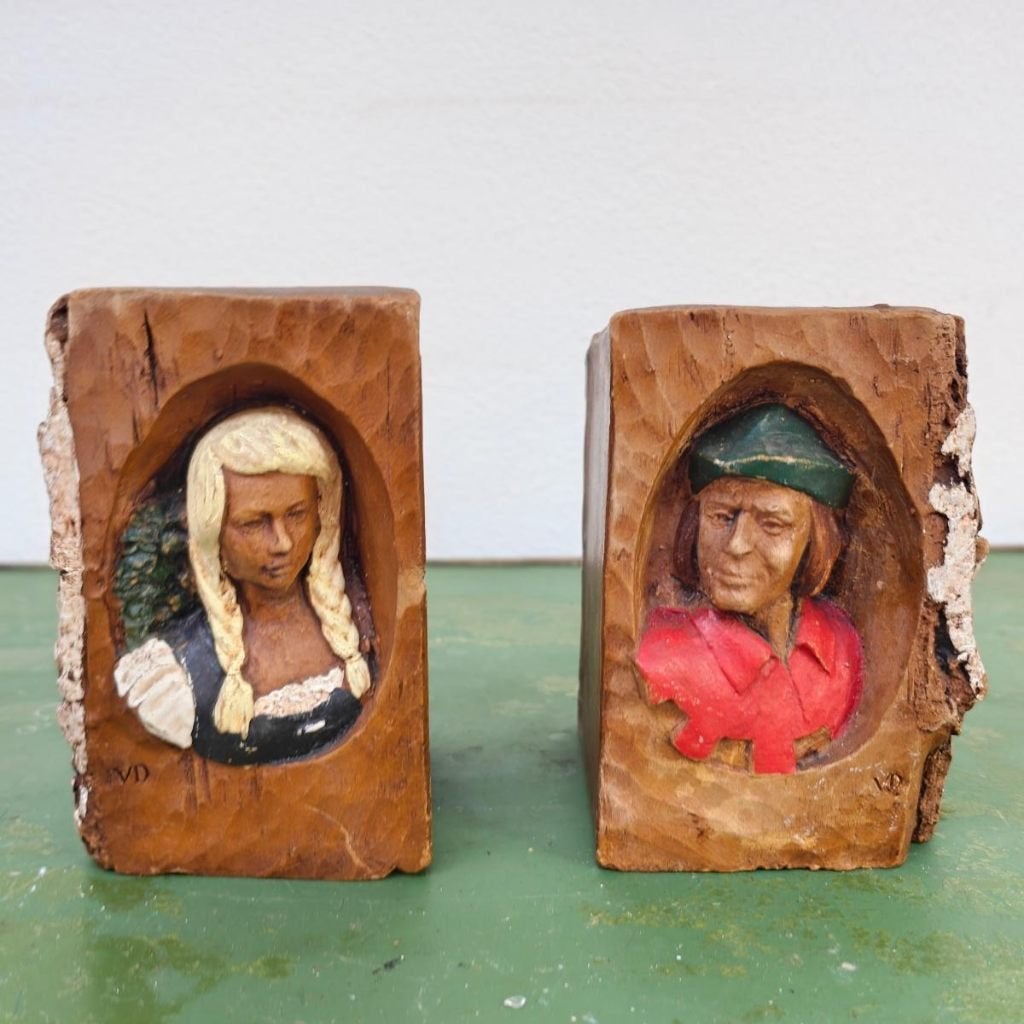 Set van 2 Vintage Boekensteunen Tijl en Nele, Ophalen of Verzenden