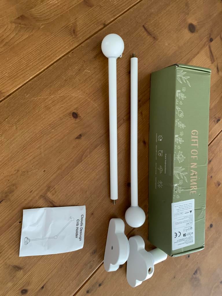 Wit houten boxmobiel houder Nieuw!, Ophalen of Verzenden, Nieuw, Mobiel