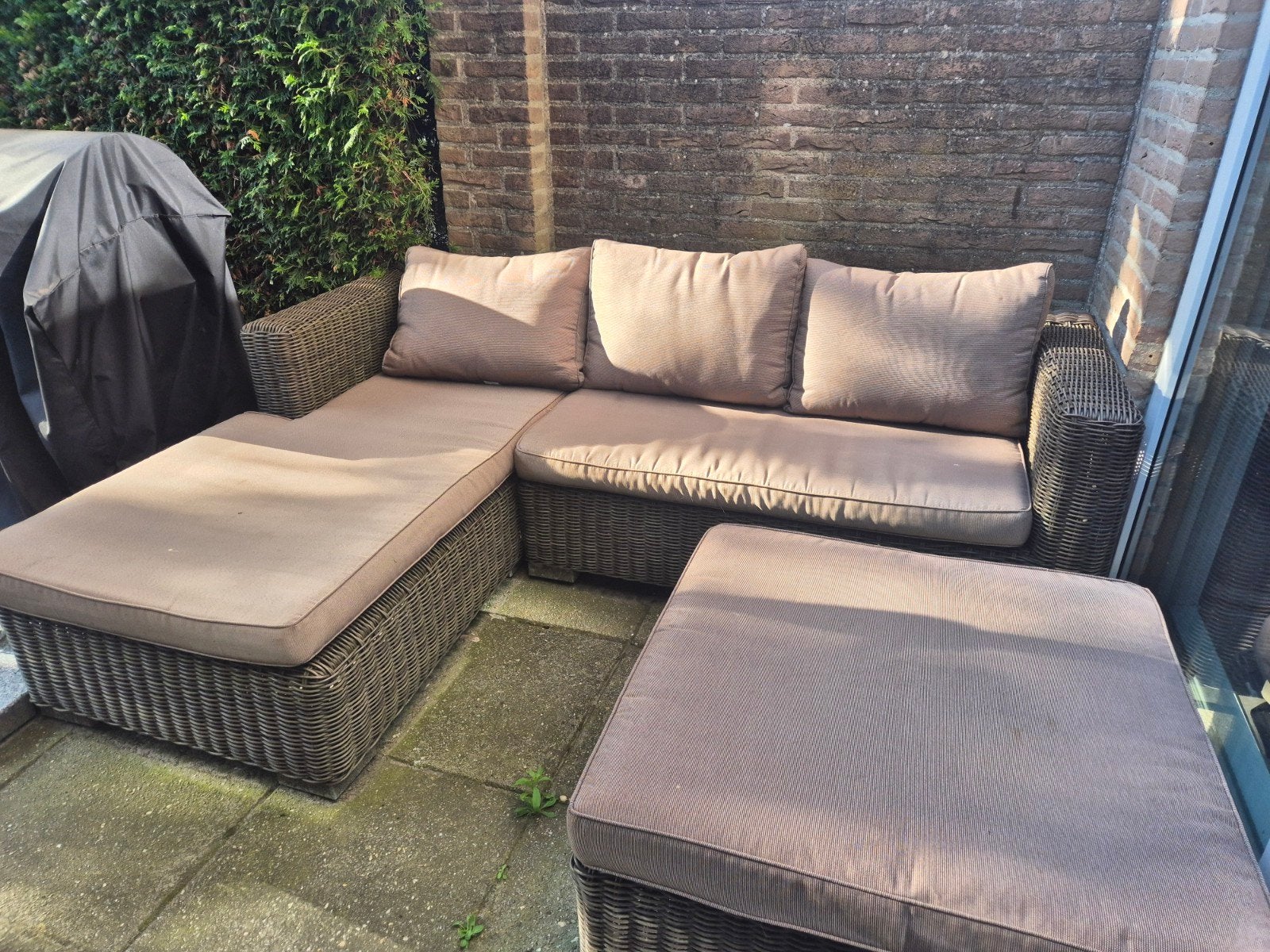 Loungeset tuinbank, Ophalen, Gebruikt
