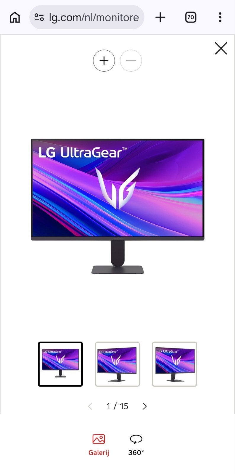LG UltraGear 24" 144Hz FHD IPS Gaming Monitor, Gaming, IPS, 101 t/m 150 Hz, Nieuw