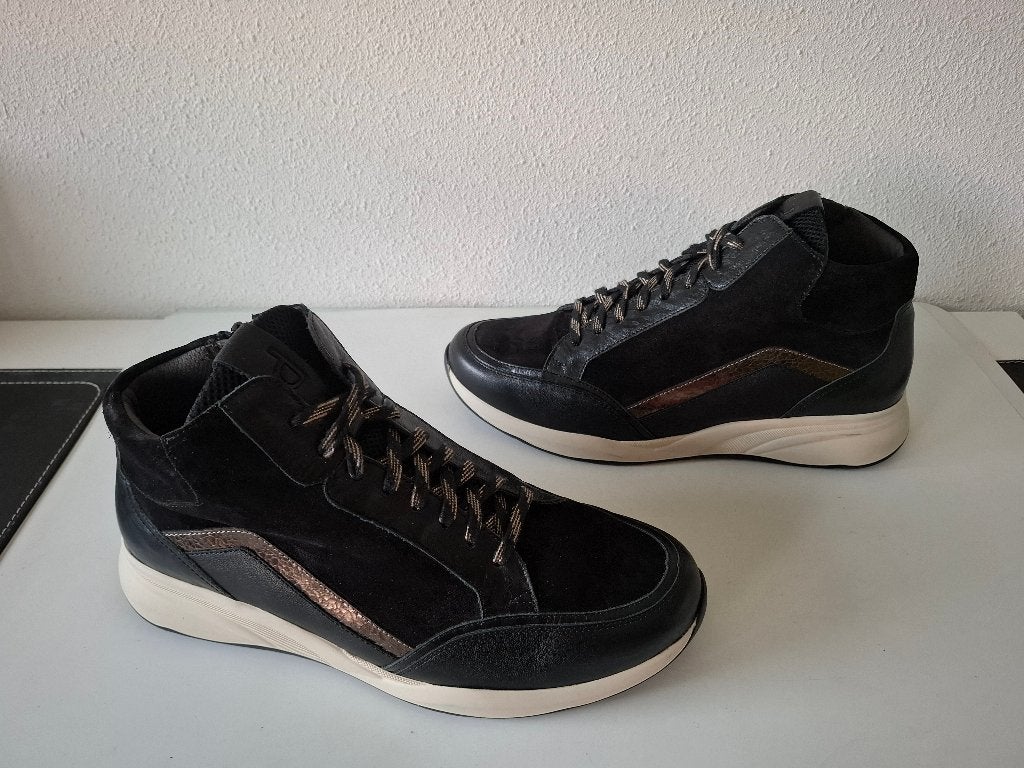 Durea maat 43 / 9 / M extra brede voeten Type 9811 sneakers, Durea, Verzenden, Zwart, Sneakers of Gympen