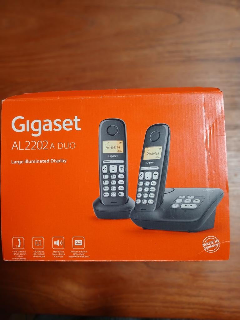 Gigaset AL220A DUO draadloze telefoon met antwoordapparaat, Ophalen of Verzenden, Zo goed als nieuw, 2 handsets