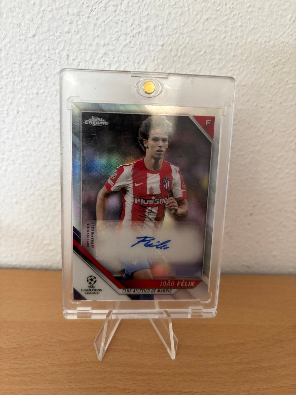Joao Felix - Autograph - Atletico Madrid - Topps Chrome, Verzamelen, Ophalen of Verzenden, Zo goed als nieuw, Buitenlandse clubs