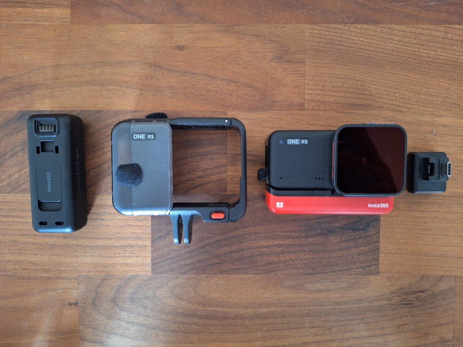 Insta360 One RS met mic adapter en laadblok, Audio, Tv en Foto, Actiecamera's, Ophalen of Verzenden, Overige merken