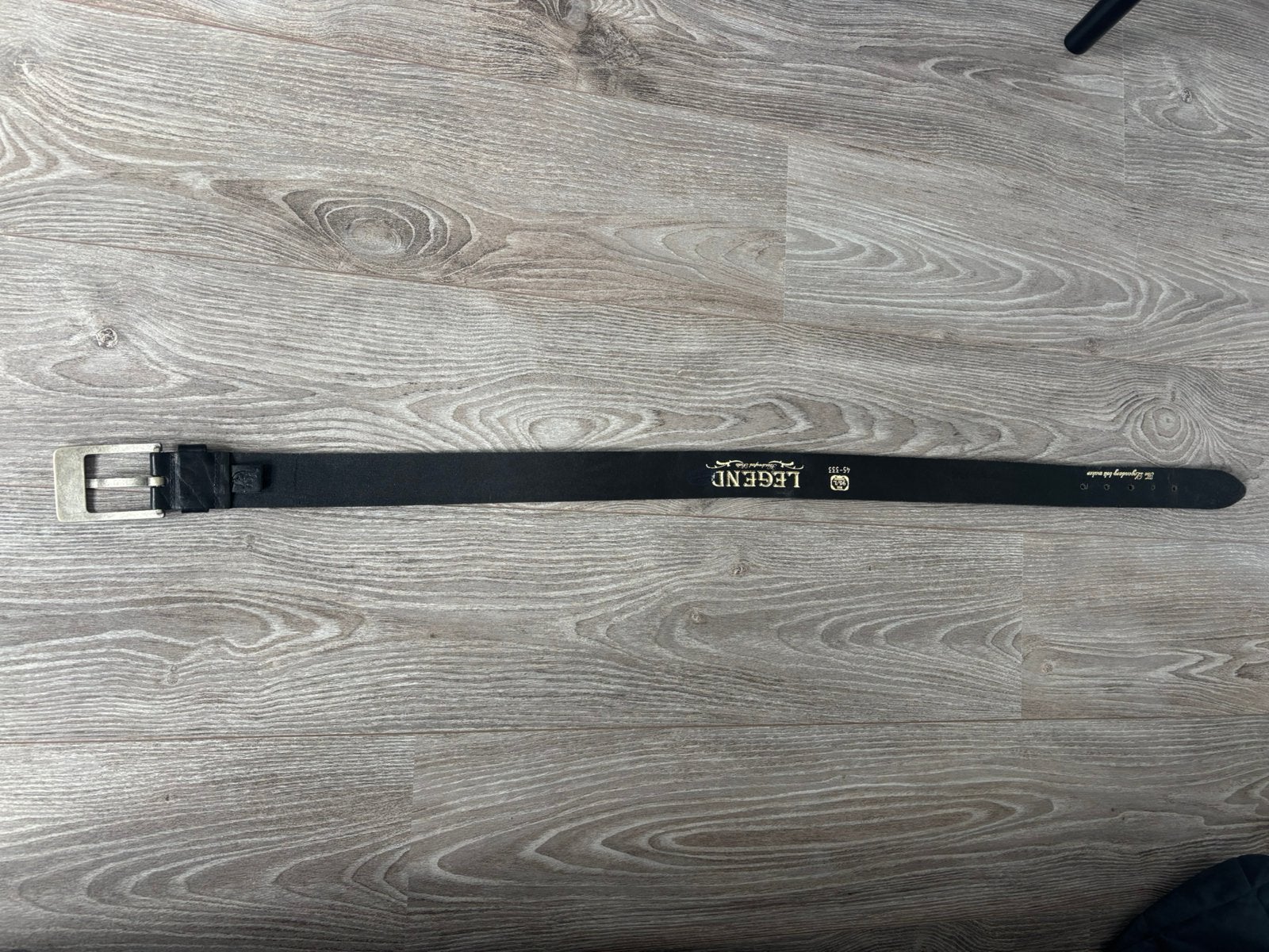 Zwart leren riem, Ophalen of Verzenden, Nieuw, Zwart, Riem of Ceintuur