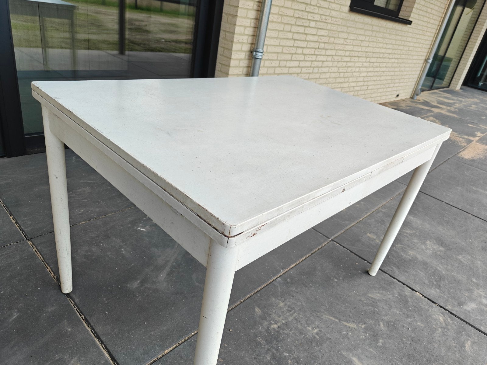 tafel verlengbaar 120-240 cm, Ophalen, Rechthoekig, Hout