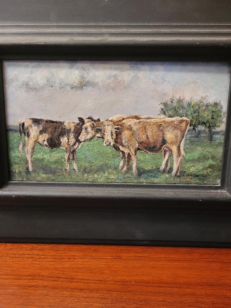 koeienschilderij, Ophalen