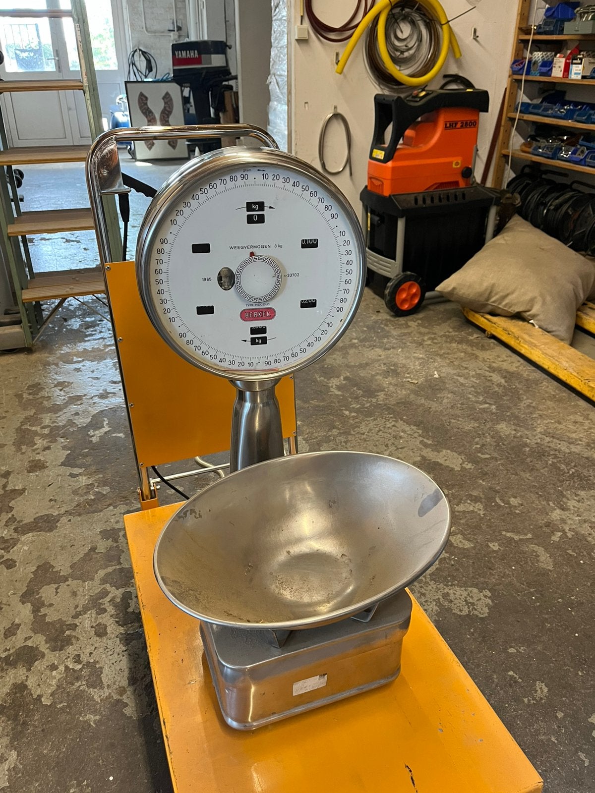 Berkel weegschaal mist wijzer voorkant, Ophalen, Winkelweegschaal, Analoog, Gebruikt