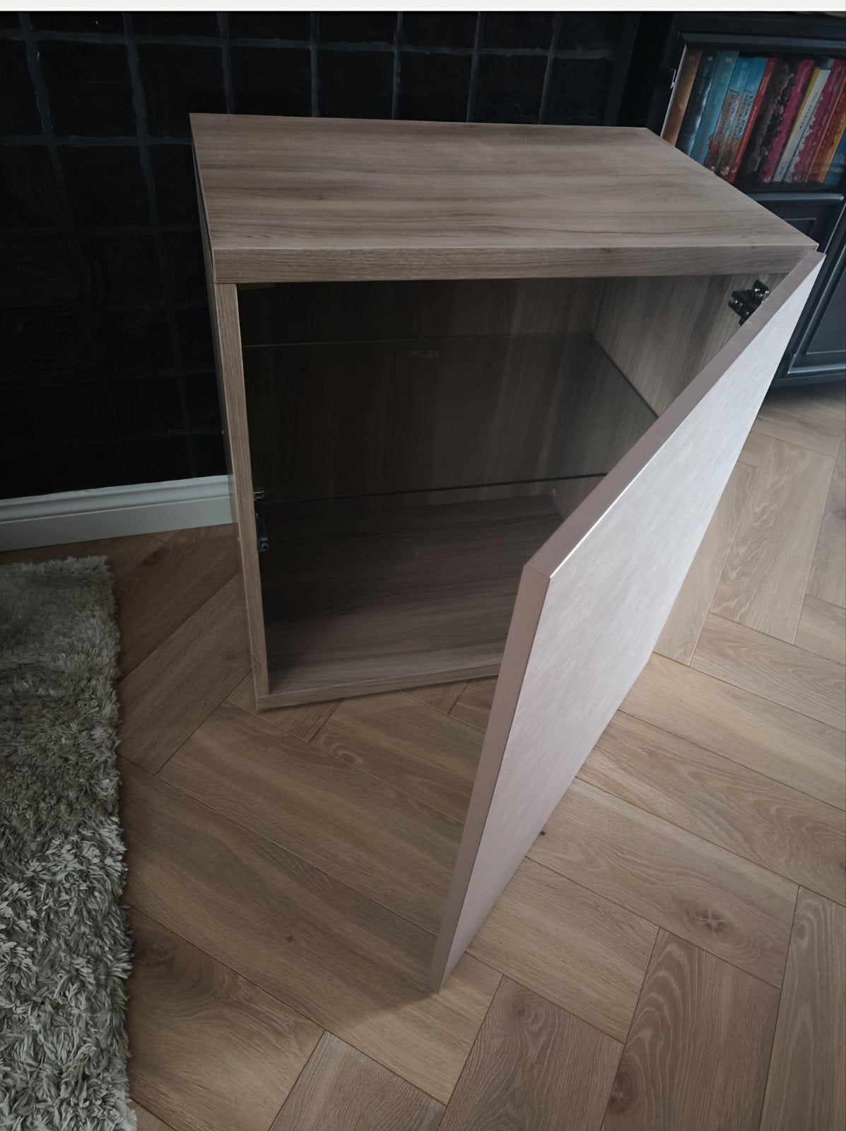 IKEA Besta Kastje met Glazen Plank - Zo goed als nieuw, Ophalen, Zo goed als nieuw