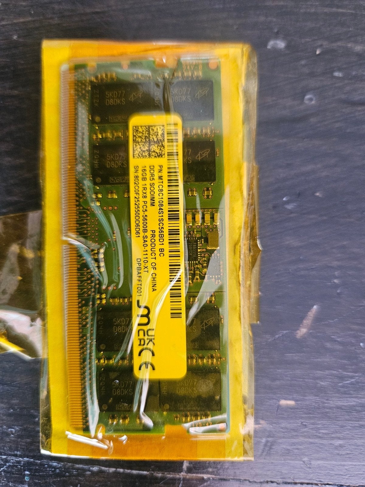 16 GB DDR5 SODIMM 5600 MT/s RAM voor Laptop, Verzenden, Nieuw, DDR5, Laptop