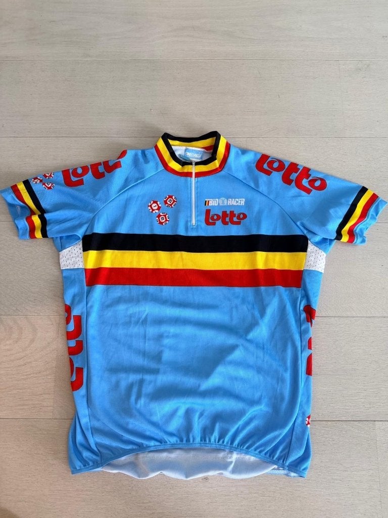 wielershirt team Belgium, Fietsen en Brommers, Fietsaccessoires | Fietskleding, Heren, Ophalen of Verzenden, Zo goed als nieuw