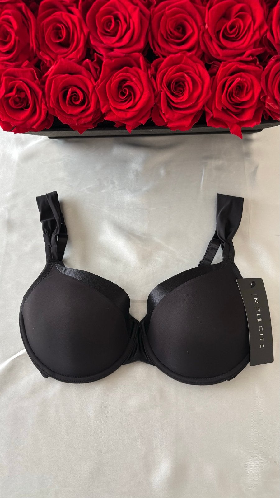 Simone Perele Implicite BH Zwart 65E, Kleding | Dames, Verzenden, Zwart, BH