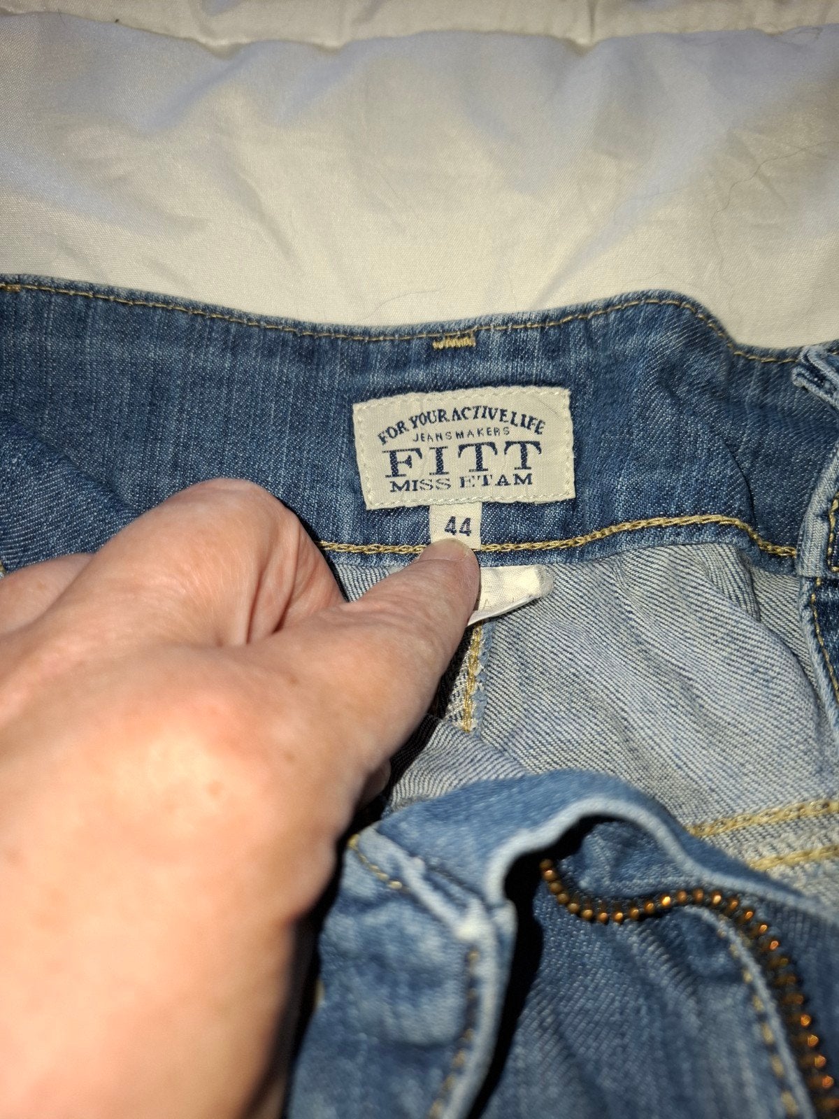 Fitt spijkerbroek maat 44, zo goed als nieuw, Fitt, Blauw, Ophalen of Verzenden, Zo goed als nieuw