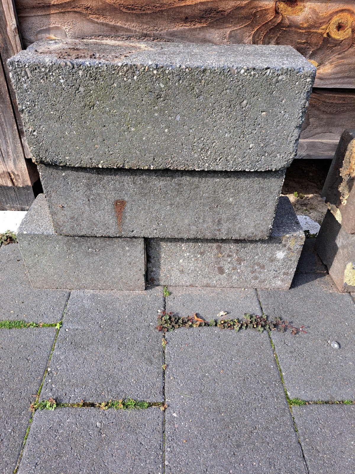 Stapelblokken voor borderrand - ca. 40 stuks (40x15x15 cm), Tuin en Terras, Ophalen, Gebruikt, Beton, Overige typen