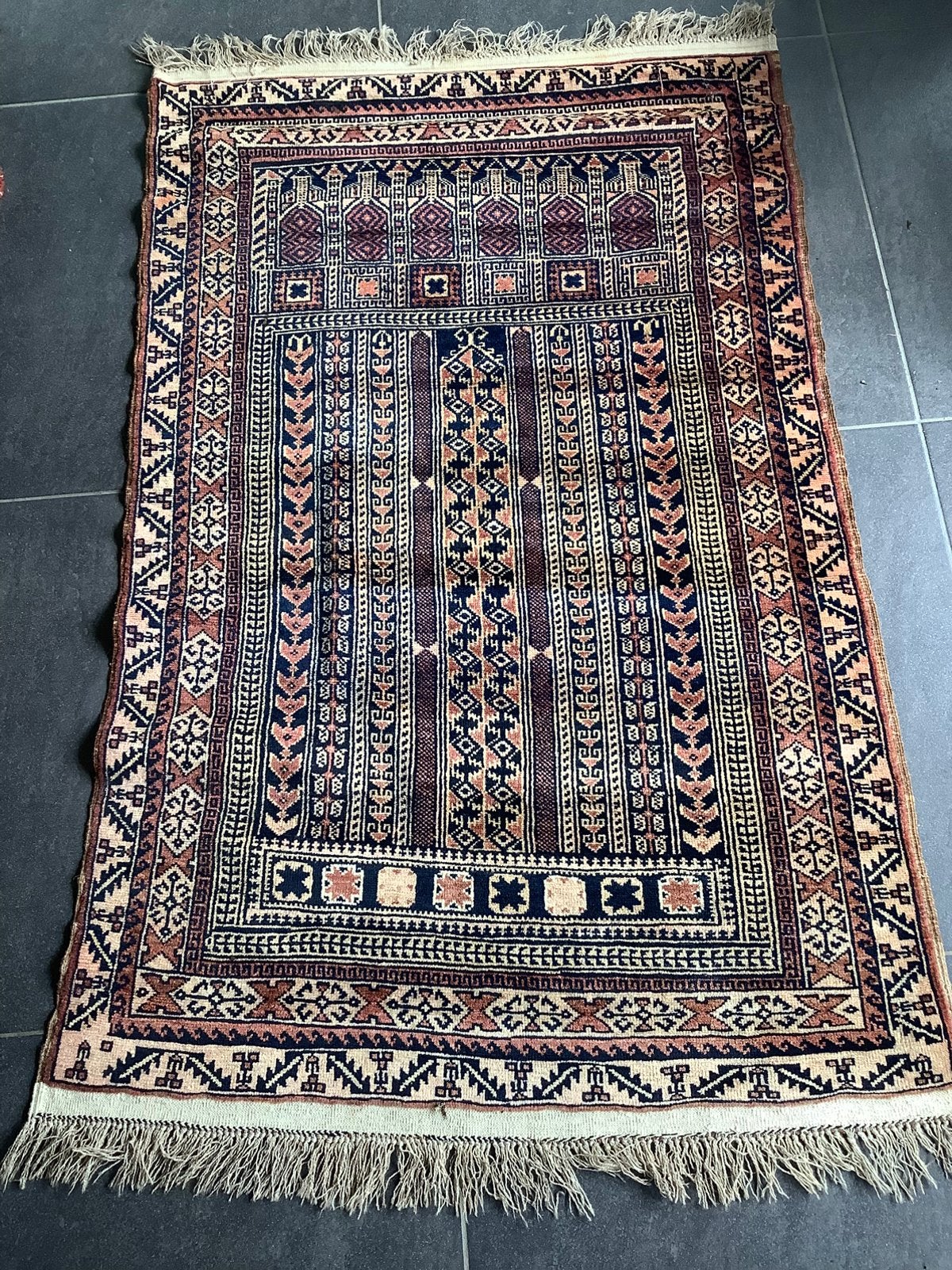 Mooi vintage Perzisch kleedje, Gebruikt, 100 tot 150 cm, Rechthoekig, 50 tot 100 cm