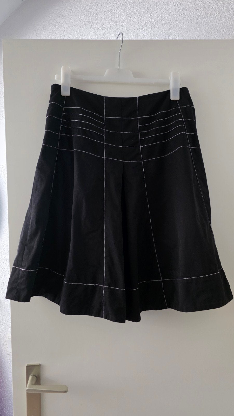 Blue River zwarte rok, met witte stiksels, maat 40, Maat 38/40 (M), Zwart, Nieuw, Ophalen of Verzenden
