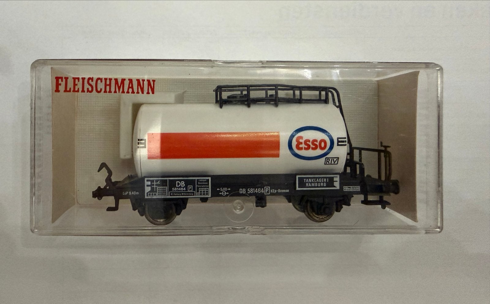 Fleischmann 5400 Esso Tankwagon H0, Ophalen of Verzenden, Zo goed als nieuw, Wagon, Fleischmann
