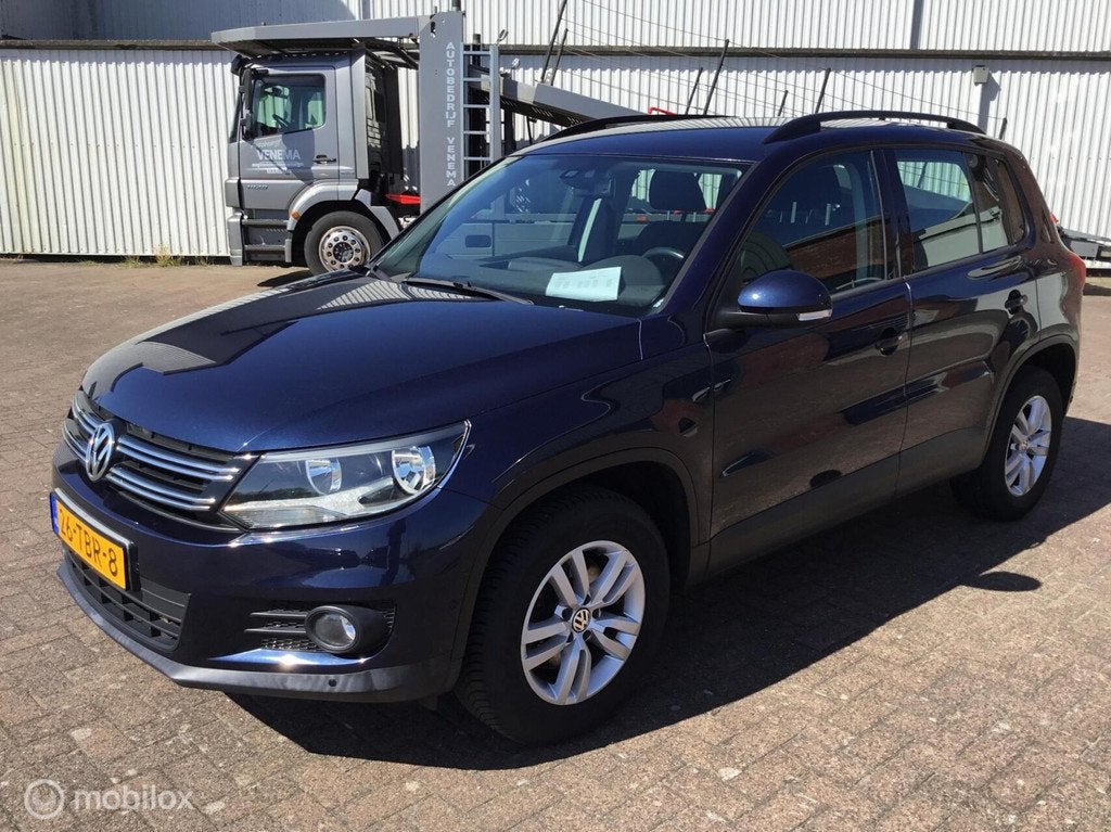 Volkswagen Tiguan 1.4 TSI Comfort&Design NAP 152374 KM 2 EIG, Auto's, Voorwielaandrijving, Euro 5, Zwart, 4 cilinders