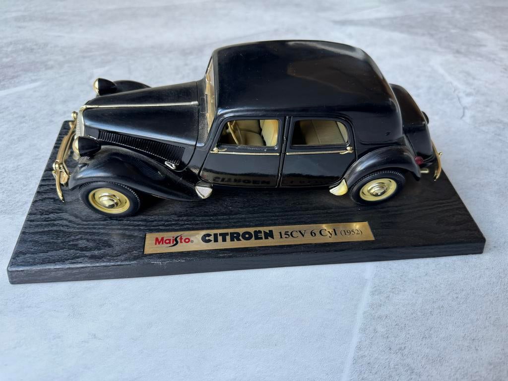Maisto Citroen 15CV 6 Cyl 1952 schaalmodel special edition, Ophalen of Verzenden, Gebruikt, Auto, Overige merken