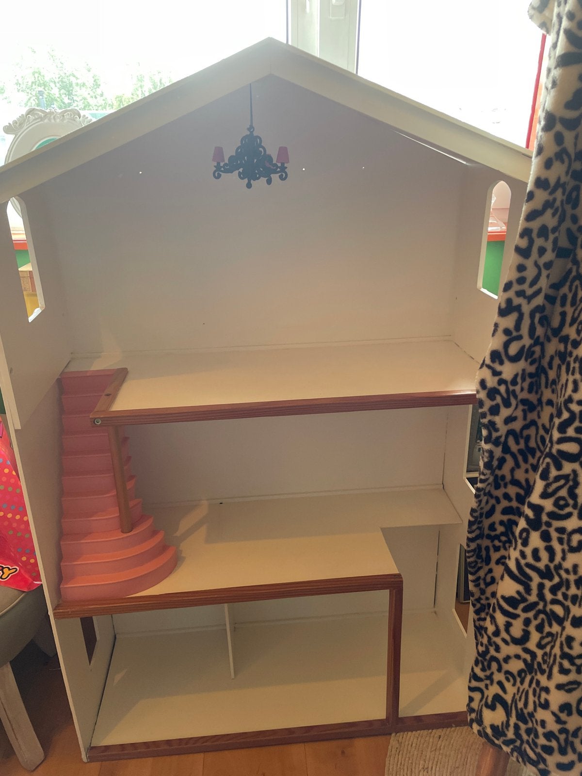 Jaren '90 poppenhuis met lamp, Ophalen, Gebruikt, Overige typen