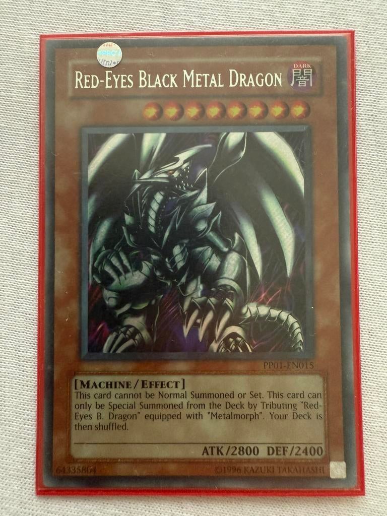 Red-Eyes Black Metal Dragon yugioh Secret Rare, Verzenden, Nieuw, Losse kaart, Foil