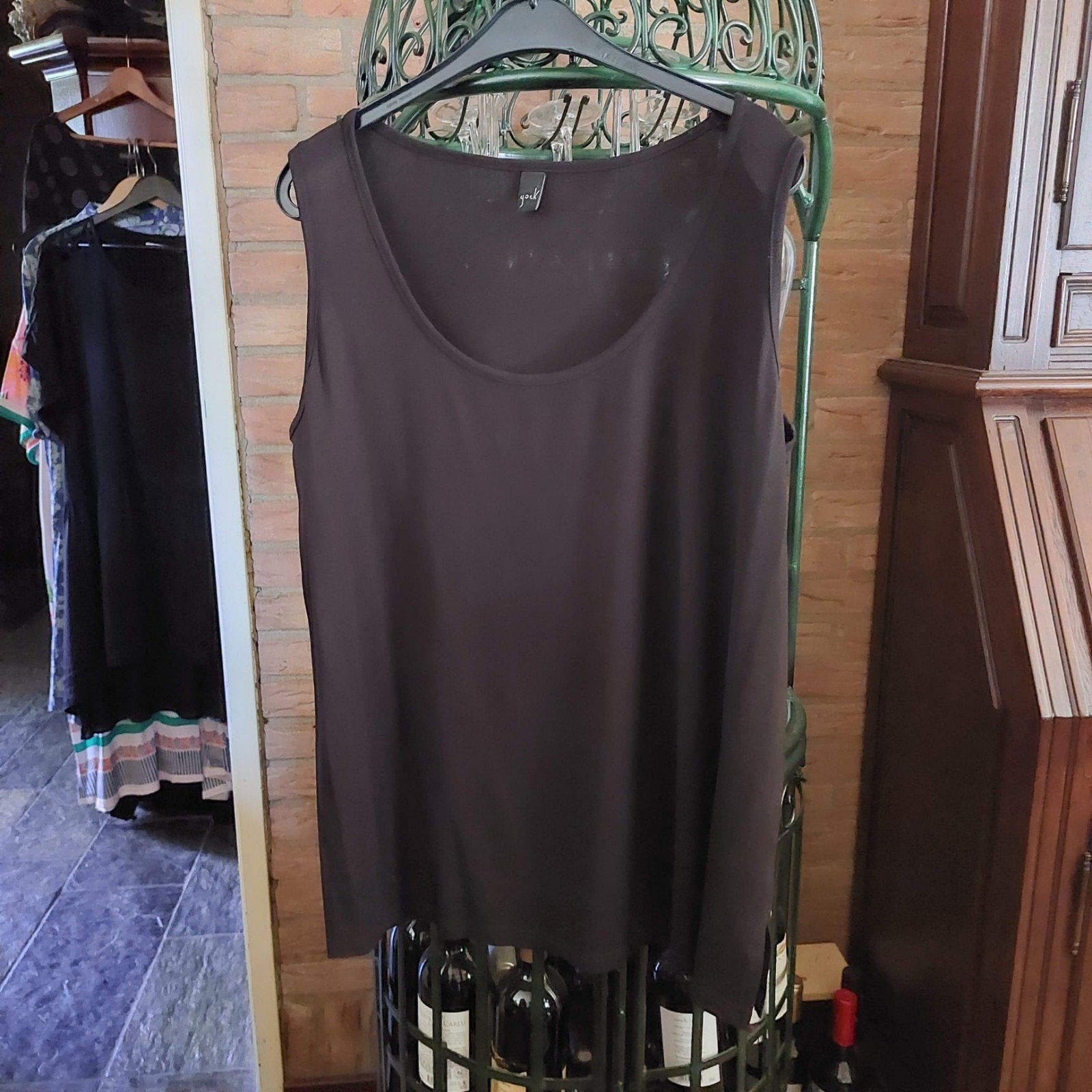 Top van het merk Yoek.  Maat M. (46/48), Kleding | Dames, Grote Maten, Yoek, Bruin, Verzenden, Shirt of Top