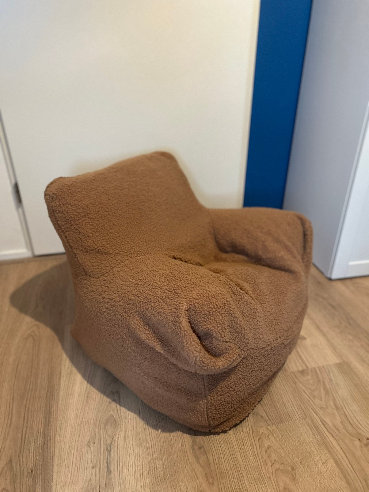 XL Zitzak Teddy | Kinderfauteuil, Huis en Inrichting, Zitzakken, Ophalen, Zo goed als nieuw, Bruin, Zitzakstoel