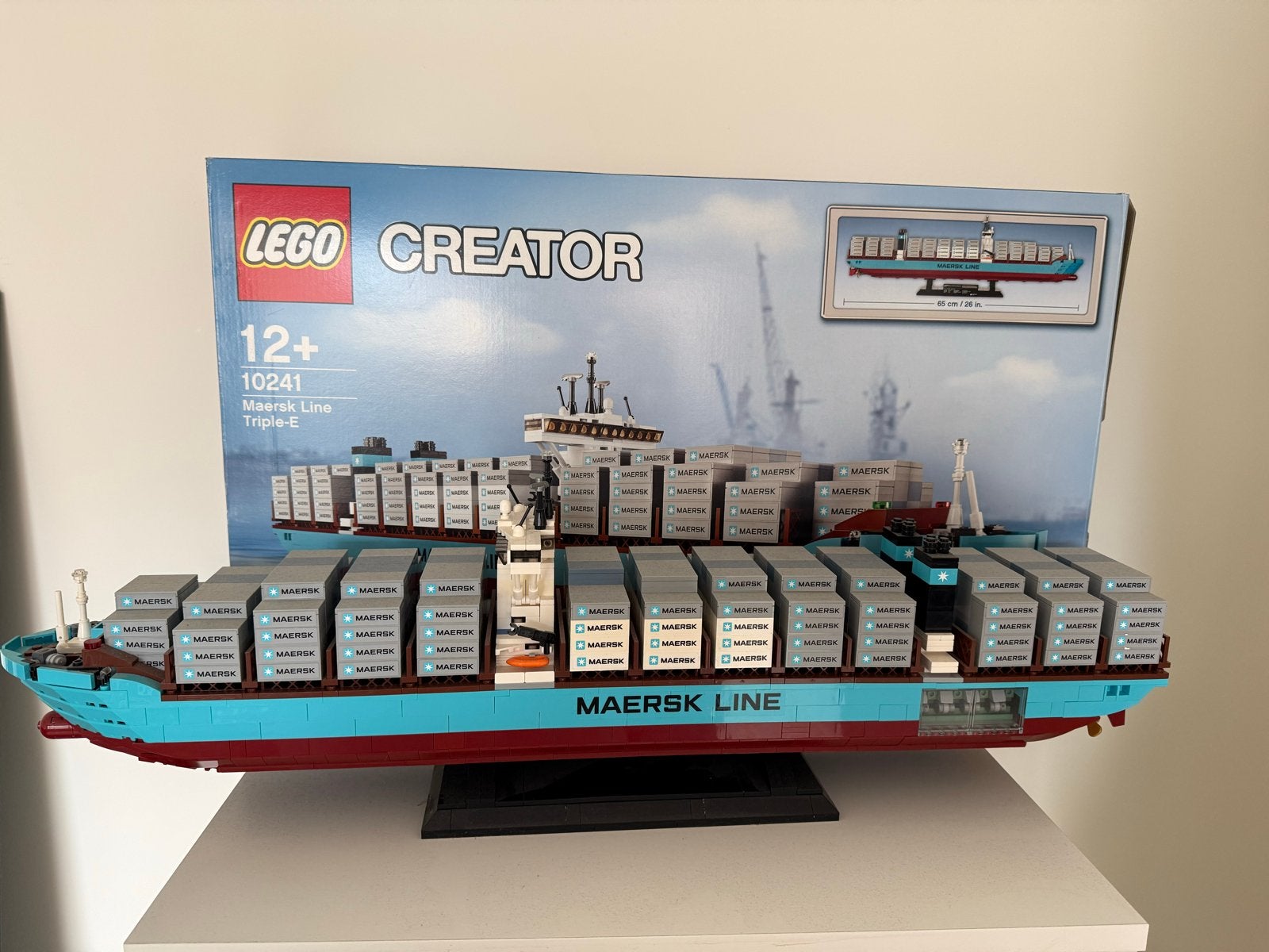 LEGO Creator 10241 Maersk Line Triple-E Schip, Ophalen of Verzenden, Zo goed als nieuw, Overige merken