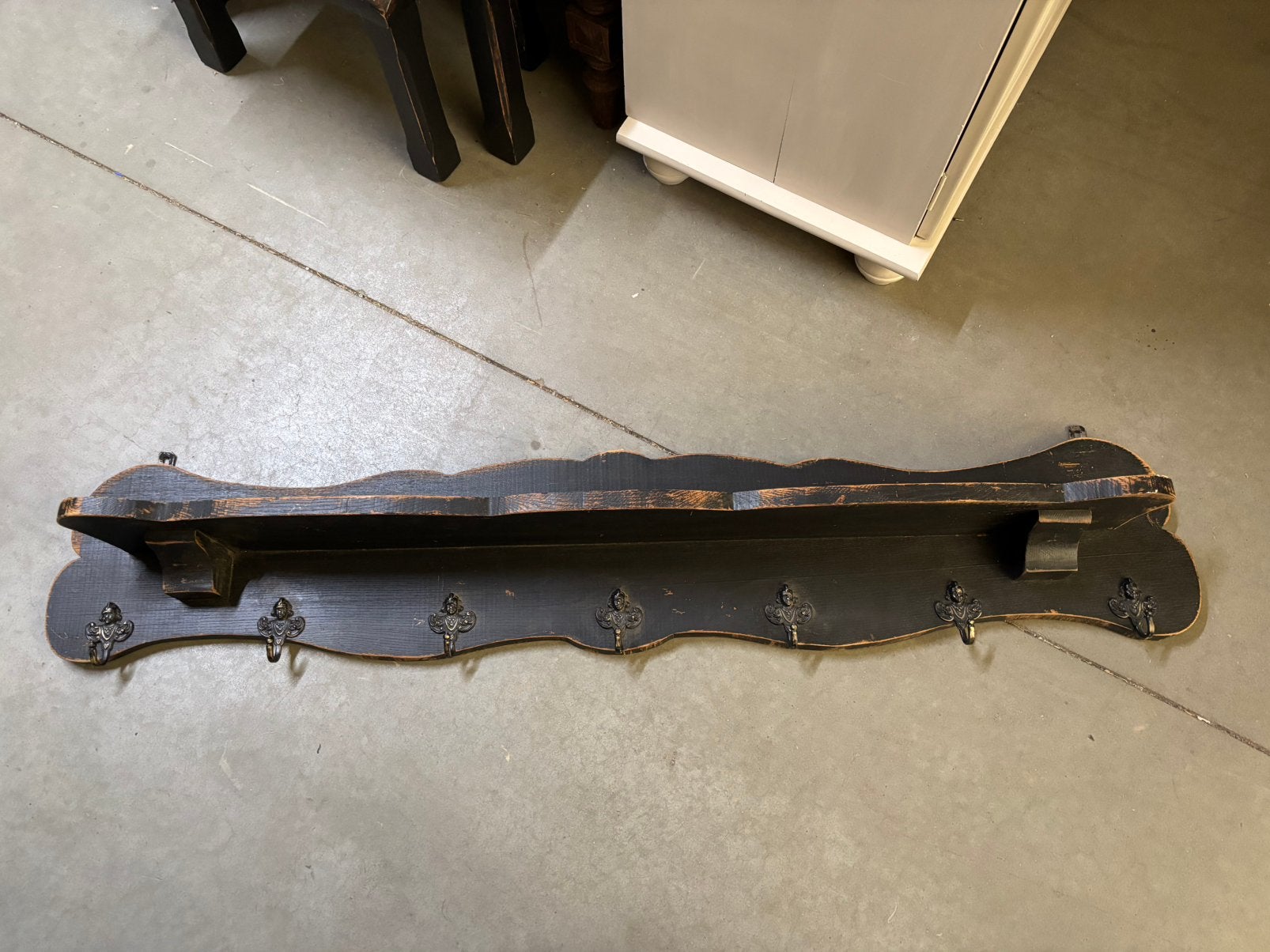 Brocante kapstok / wandrek, Huis en Inrichting, Wandkapstok, Studio Larilo, Zo goed als nieuw, Minder dan 100 cm