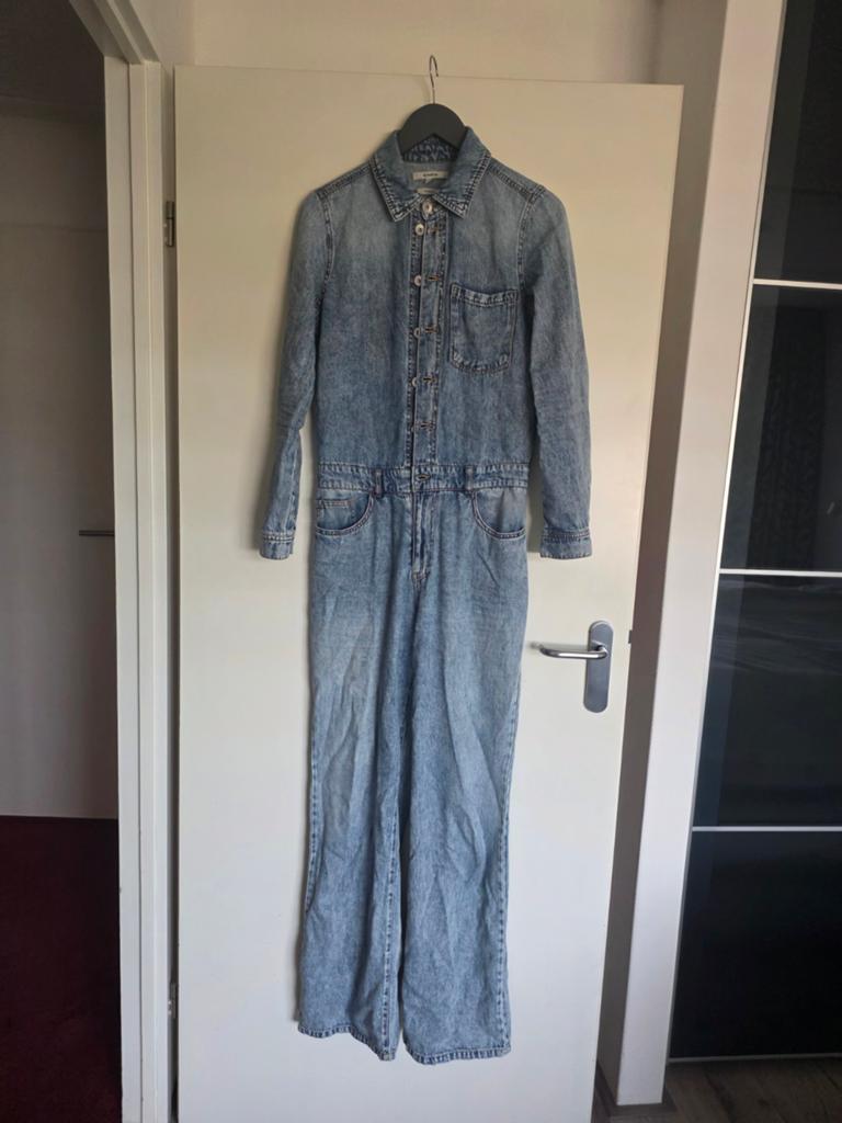 Garcia Indigo Denim Jumpsuit Maat S², Blauw, Ophalen of Verzenden, Zo goed als nieuw, Maat 36 (S)