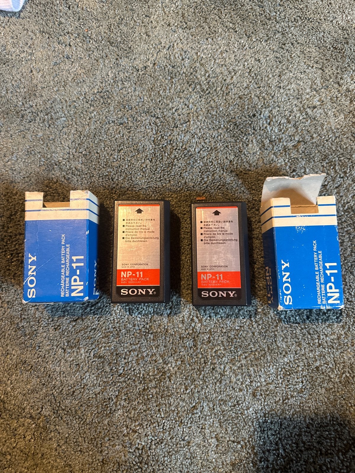 Sony NP-11 Batterij - Vintage Camera Batterijen, Ophalen of Verzenden, Gebruikt, Oplaadbaar