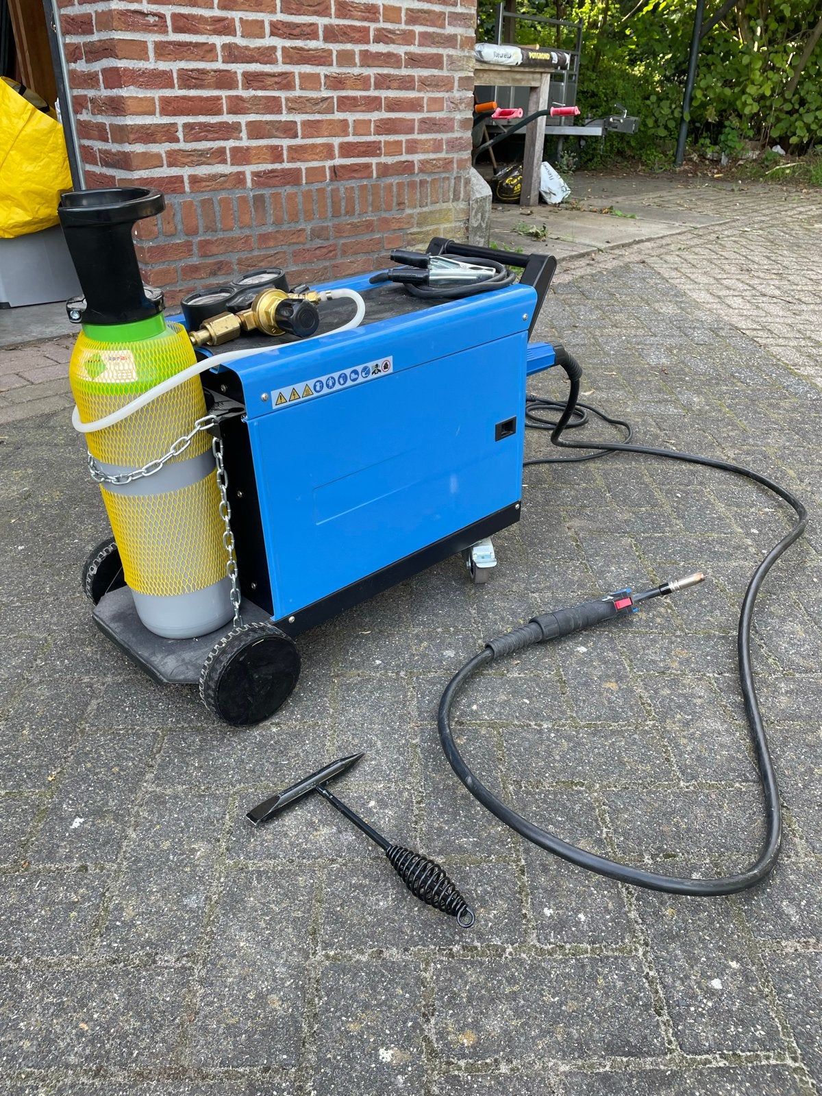 Güde MIG 172/6W Lasapparaat met 10L cilinder, Ophalen, Gebruikt, 150 tot 250 ampère, Co2