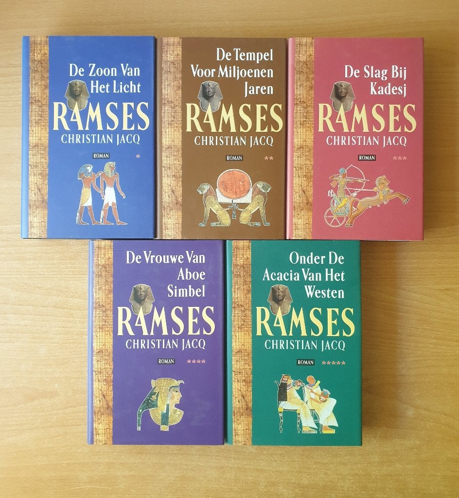 Christian Jacq - 5x Ramses (HC + omslag), Verzenden, Gelezen, Christian Jacq