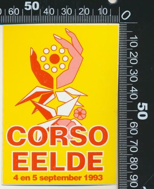 Sticker: Corso Eelde - 1993, Ophalen of Verzenden, Zo goed als nieuw, Bedrijf of Vereniging