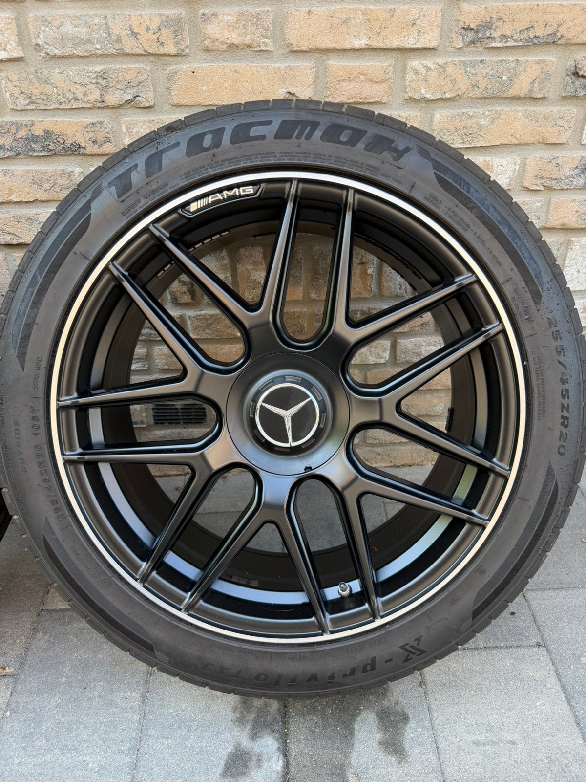 Mercedes AMG 20 inch velgen + zomerbanden | 255/45 R20, Auto-onderdelen, Banden en Velgen, Ophalen, 255 mm, Banden en Velgen, Personenwagen