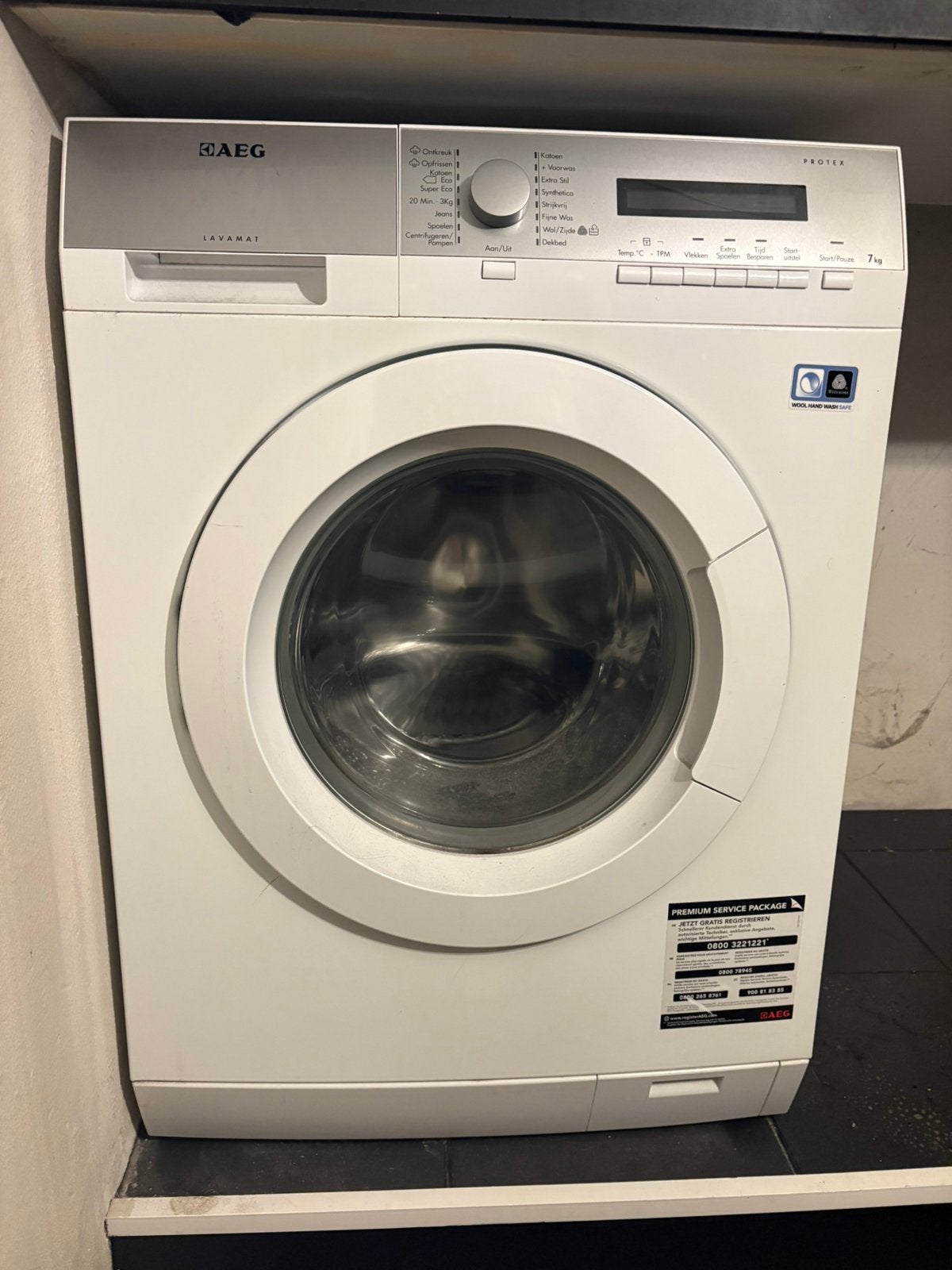 Aeg lavamat 7kg wasmachine, Witgoed en Apparatuur, Wasmachines, Ophalen, Gebruikt, Voorlader, 85 tot 90 cm